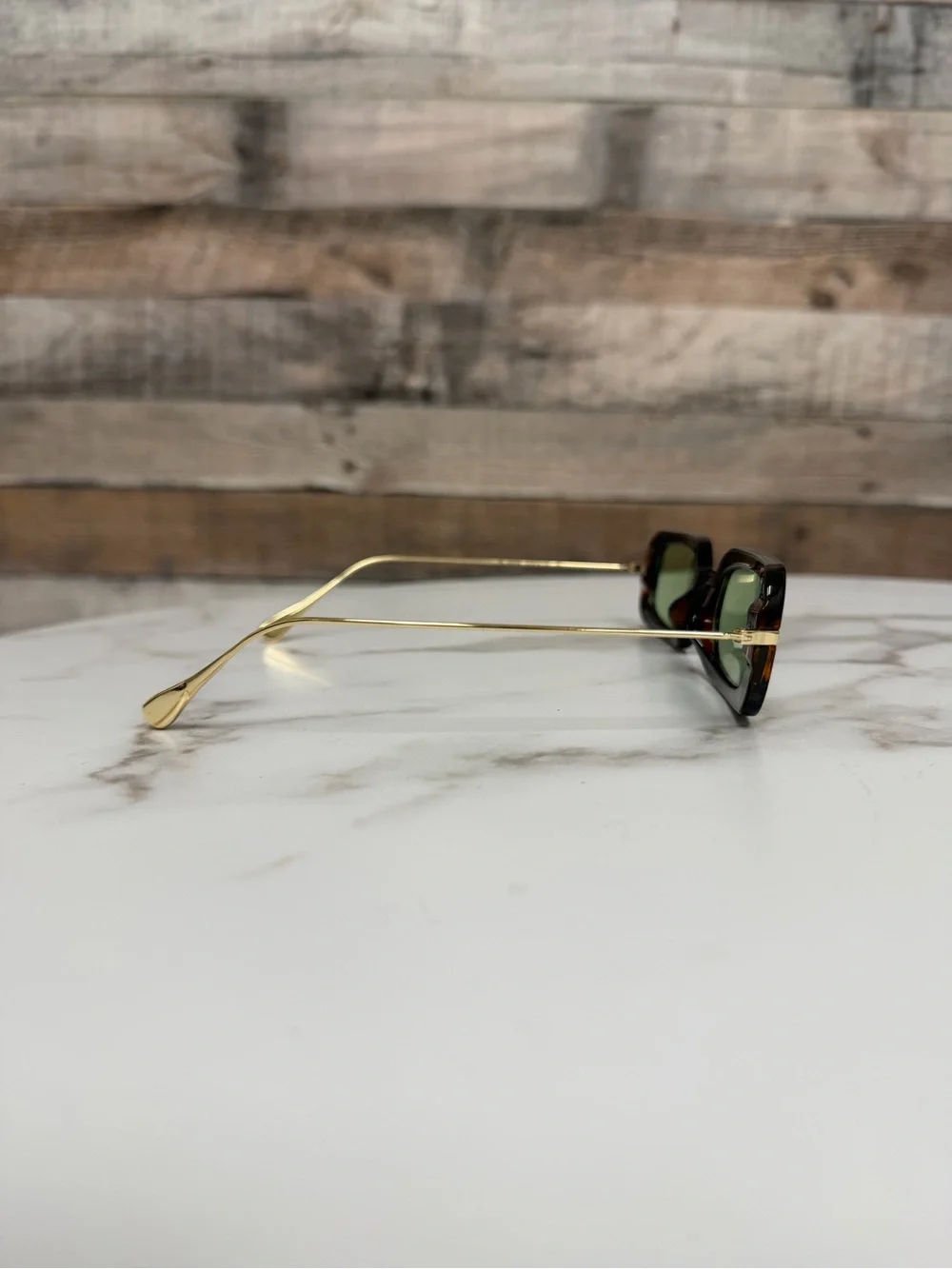 WeWoreWhat Brown Tortoiseshell Acetate Sunglasses